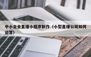 黄石中小企业直播小程序制作（小型直播公司如何运营）